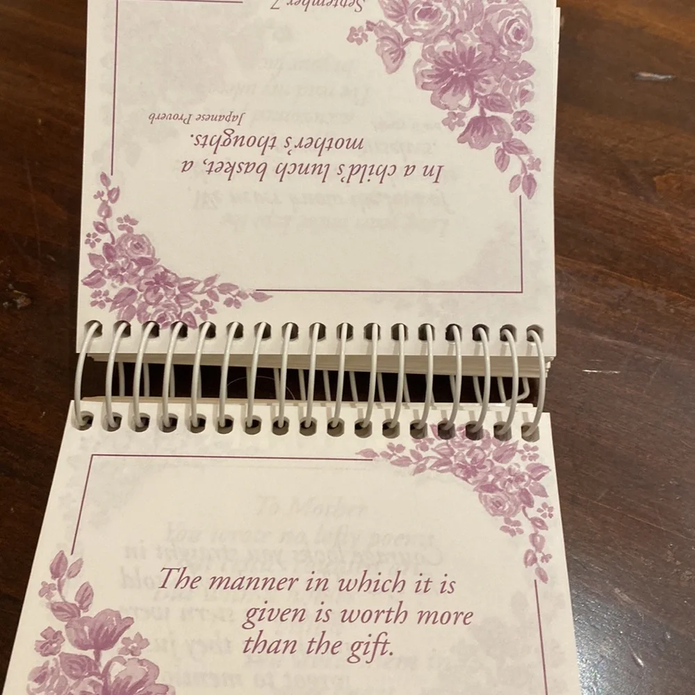 MOM Motivational Inspirational Daily Quotes Perpetual Flip Calendar w easel